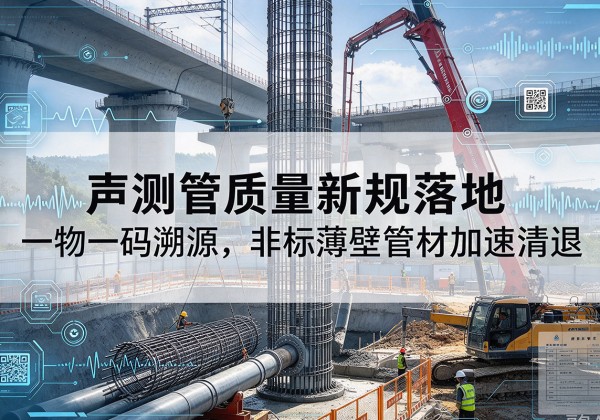 五原声测管质量新规落地，一物一码溯源，非标薄壁管材加速清退